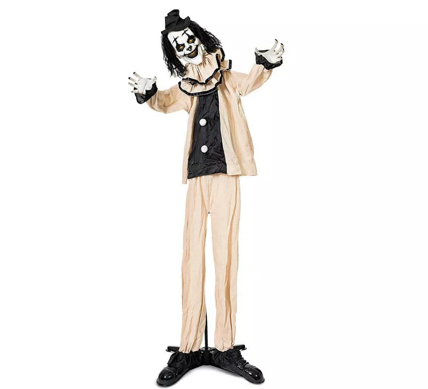 Translation missing: de.Payaso Siniestro beige y negro con base de 105x18x160 cm