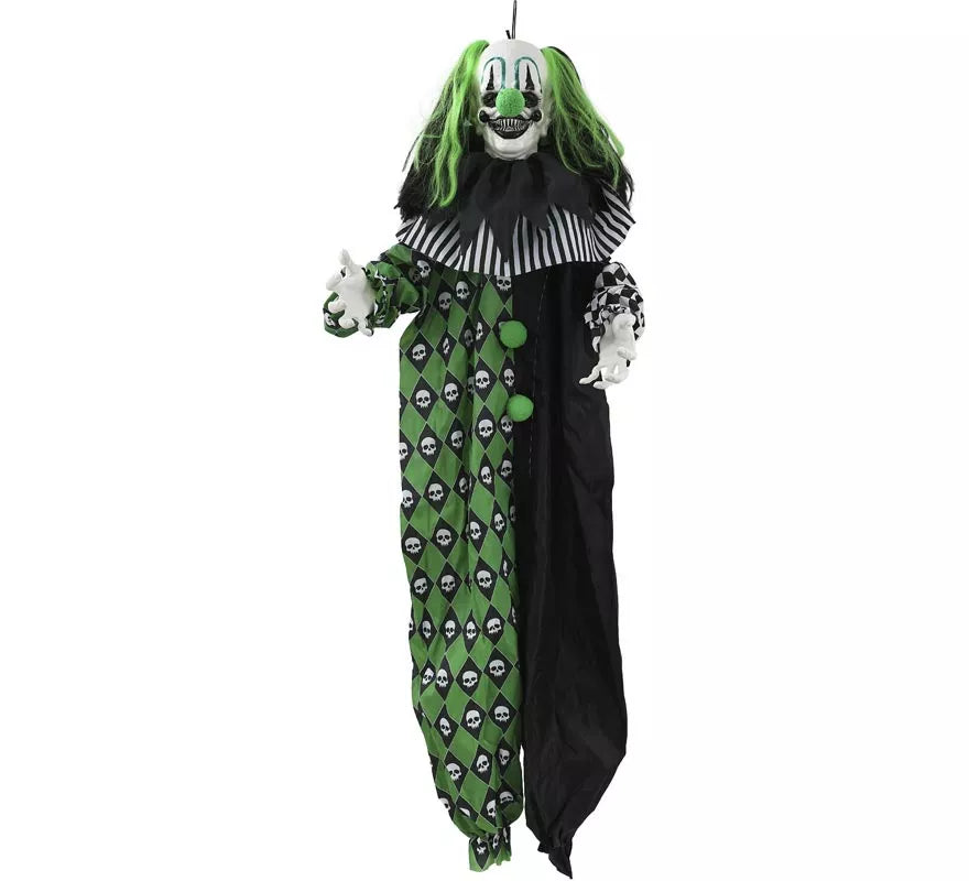 Translation missing: de.Payaso verde Animado con Sonido y Movimiento de 165 cm