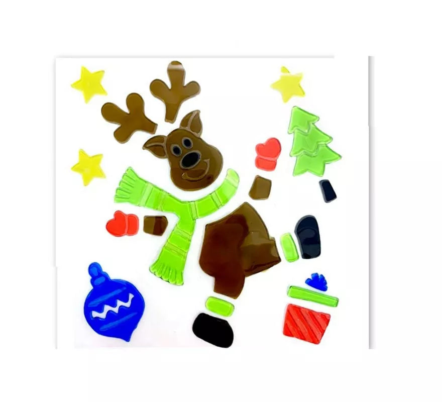Translation missing: de.Pegatina con Gel Navidad Reno de 20X20 cm