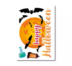 20 x 30 cm großer Vinyl-Happy-Halloween-Aufkleber