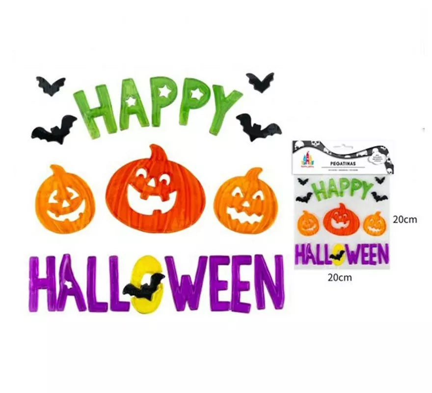 Translation missing: de.Pegatina Gel Calabaza Happy Halloween