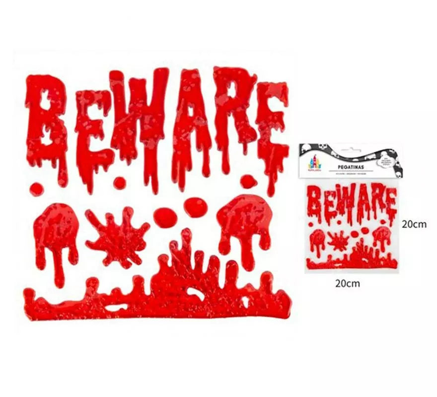 Translation missing: de.Pegatina Gel Sangre Beware