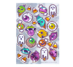 Halloween Aufkleber Cartoons 13,8x20,3 cm