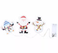Pegatinas Gel Led 3 Figuritas Abrazos de Navidad de 15x30 cm