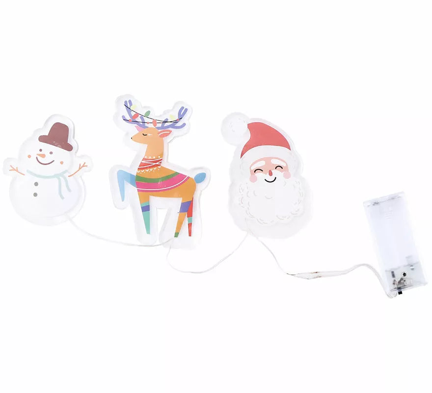 Translation missing: de.Pegatinas Gel Led 3 Figuritas Alegres de Navidad de 15x30 cm