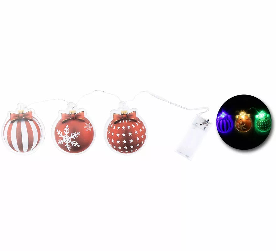 Translation missing: de.Pegatinas Gel Led 3 Figuritas Bolas de Navidad de 15x30 cm