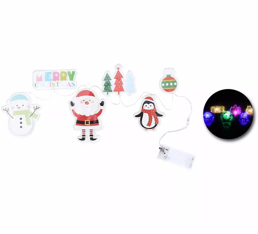 Translation missing: de.Pegatinas Gel Led 6 Figuritas Merry christmas de 15x30 cm