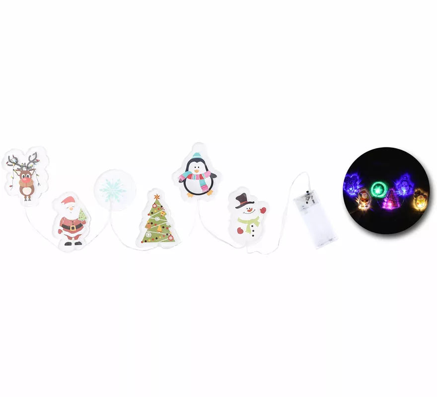 Translation missing: de.Pegatinas Gel Led 6 Figuritas Motivos Navideños de 15x35 cm