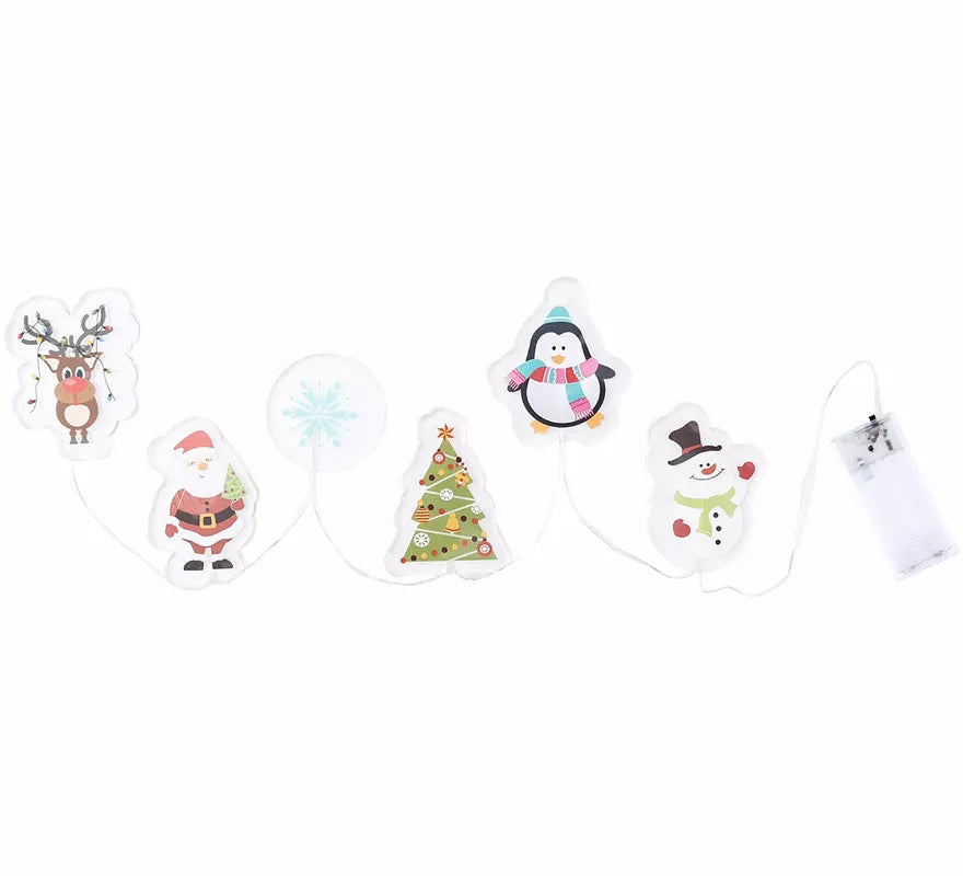 Translation missing: de.Pegatinas Gel Led 6 Figuritas Motivos Navideños de 15x35 cm