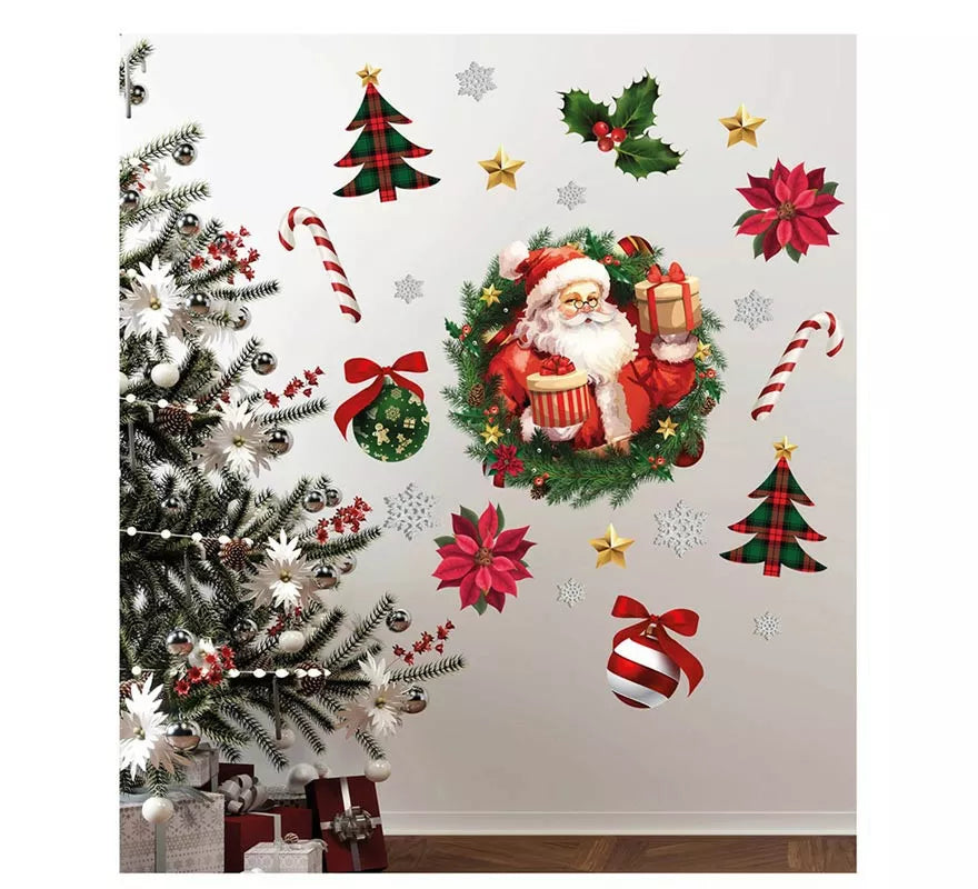 Translation missing: de.Pegatinas Papá Noel adhesivas para pared de 25x70 cm
