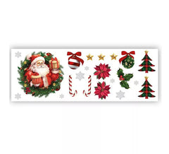 Selbstklebende Wandaufkleber Weihnachtsmann 25x70 cm