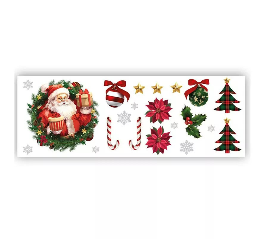Translation missing: de.Pegatinas Papá Noel adhesivas para pared de 25x70 cm
