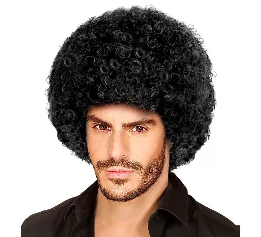 Translation missing: de.Peluca Afro clásica negra adulto