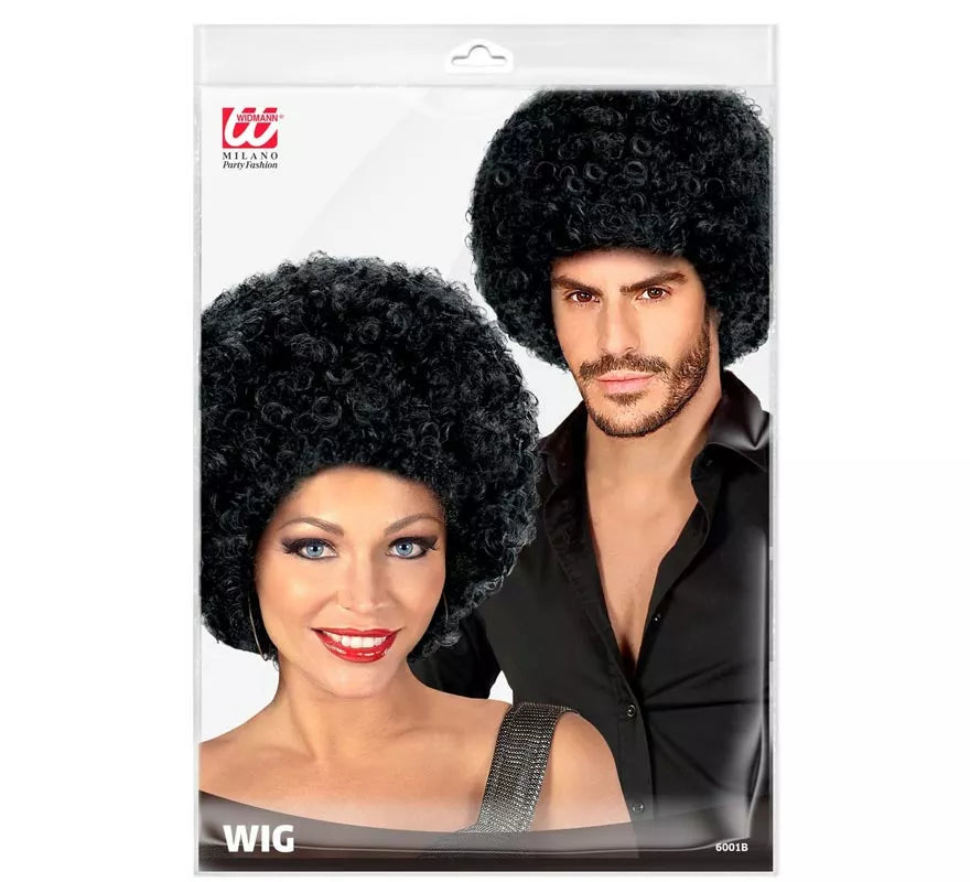Translation missing: de.Peluca Afro clásica negra adulto