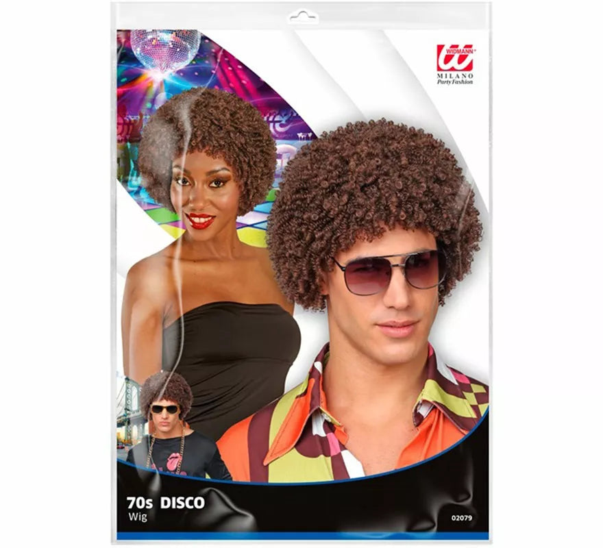 Translation missing: de.Peluca Afro Disco Años 70 marrón