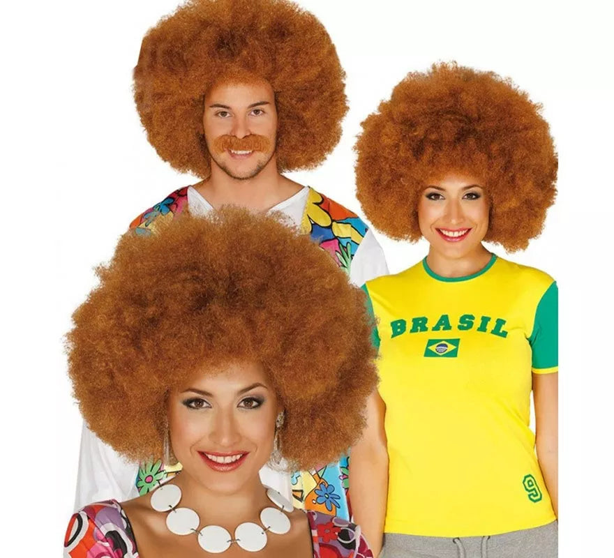 Translation missing: de.Peluca afro extra grande castaña