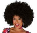 Peluca afro extra grande negra