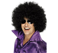 Große schwarze Afro Perücke