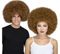 Peluca Afro Marrón Extra grande