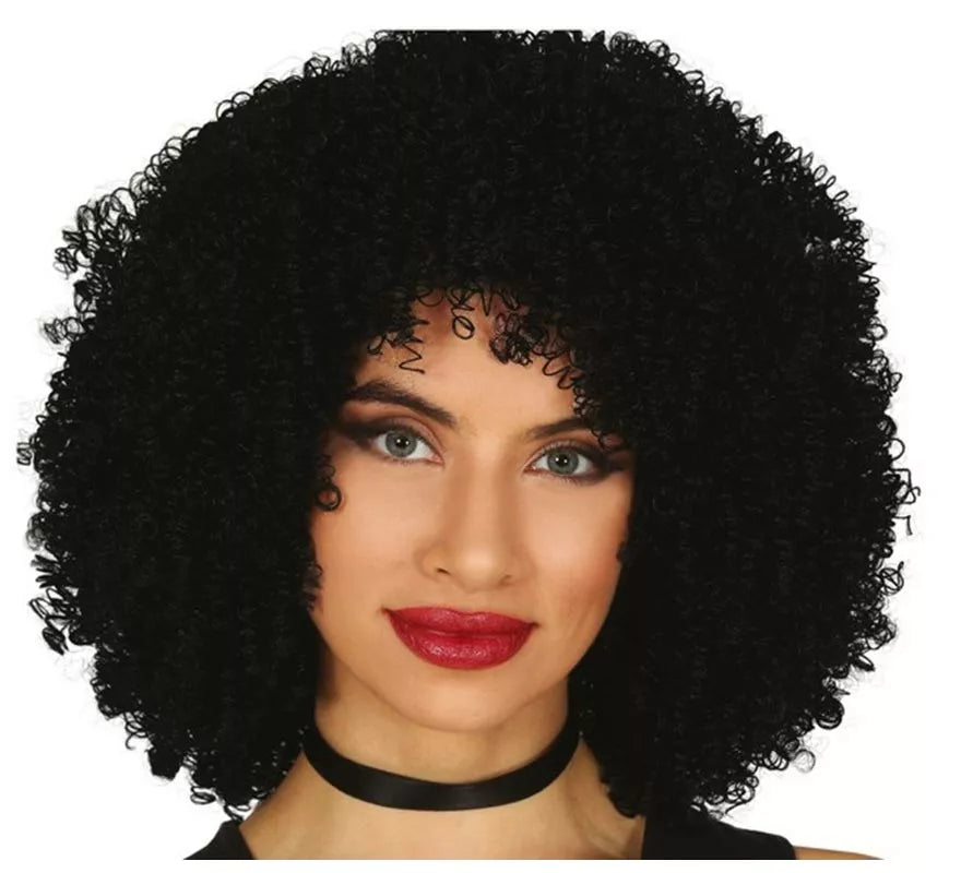Translation missing: de.Peluca Afro Rizada Negra