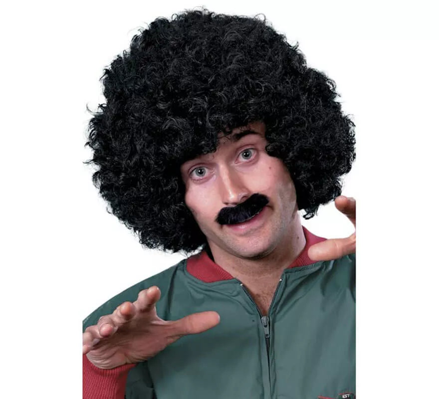 Translation missing: de.Peluca Afro y Bigote Scouser para Hombre