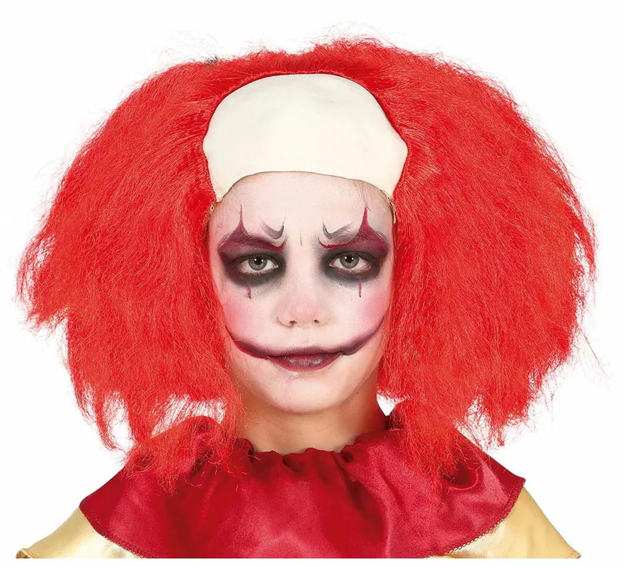 Translation missing: de.Peluca Calva con Pelo Rojo de Payaso Infantil