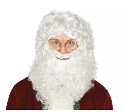 Peluca con Barba de Noel en caja