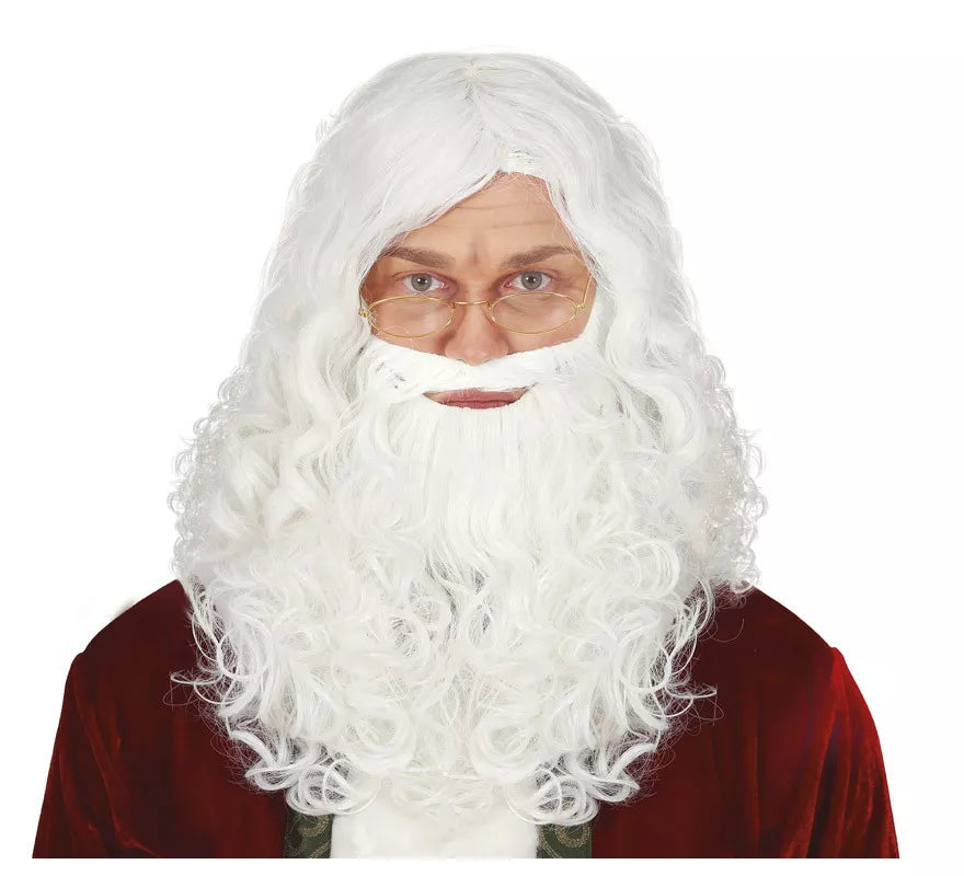 Translation missing: de.Peluca con Barba de Noel larga en caja
