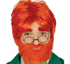 Rothaarige Bartperücke