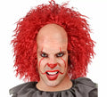 Peluca con Calva de Payaso Aterrador