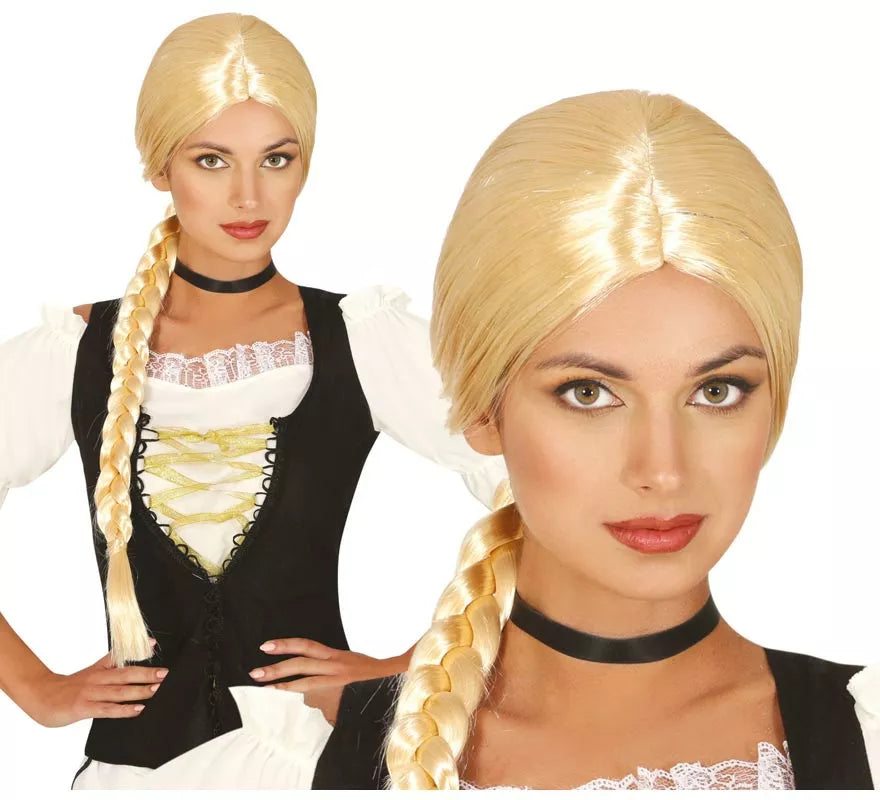Translation missing: de.Peluca con trenza rubia