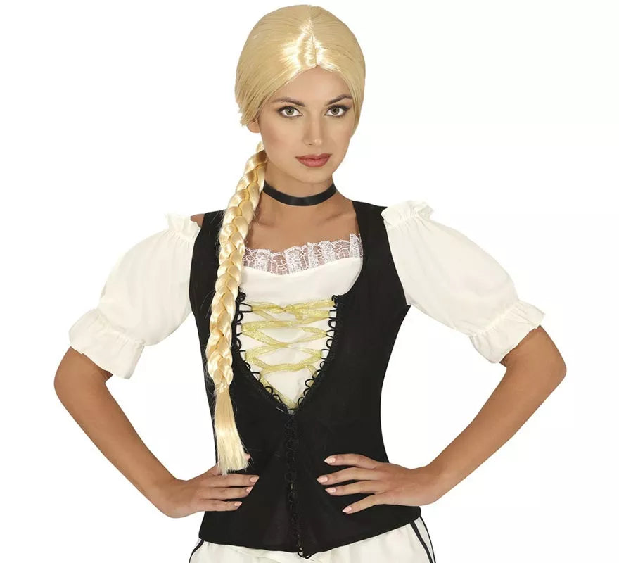Translation missing: de.Peluca con trenza rubia