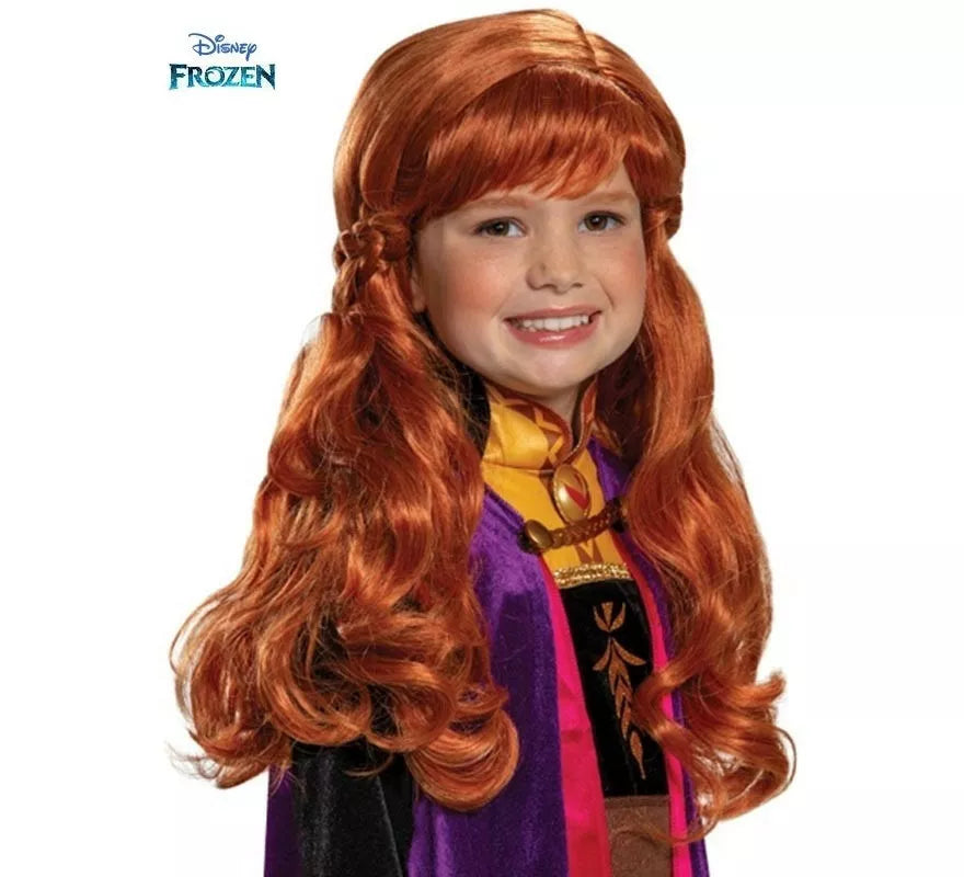 Translation missing: de.Peluca de Anna de Frozen Infantil