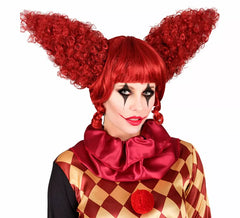 Rote Harlekin Perücke