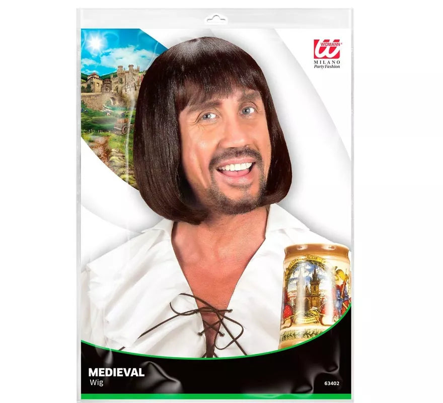Translation missing: de.Peluca de Hombre Medieval en varios colores adulto