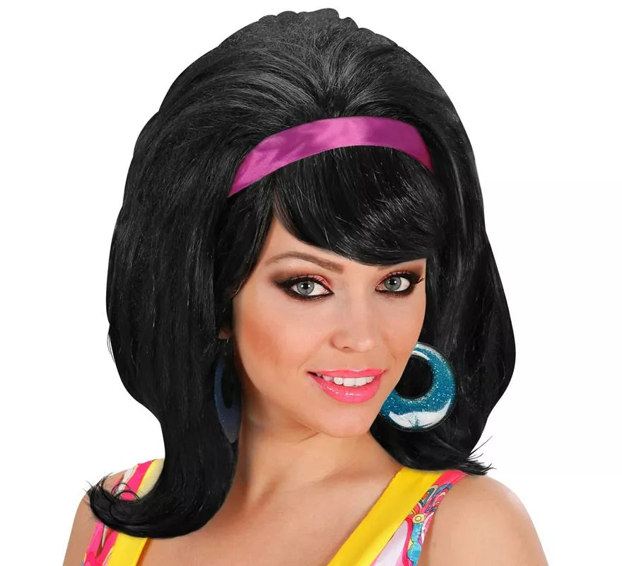 Peluca de los años 60 en varios colores adulto