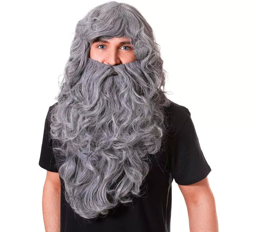 Translation missing: de.Peluca de Mago gris con barba larga