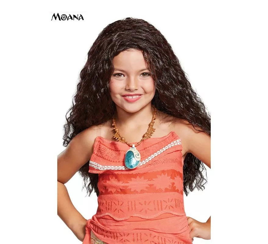 Translation missing: de.Peluca de Moana Disney Deluxe infantil
