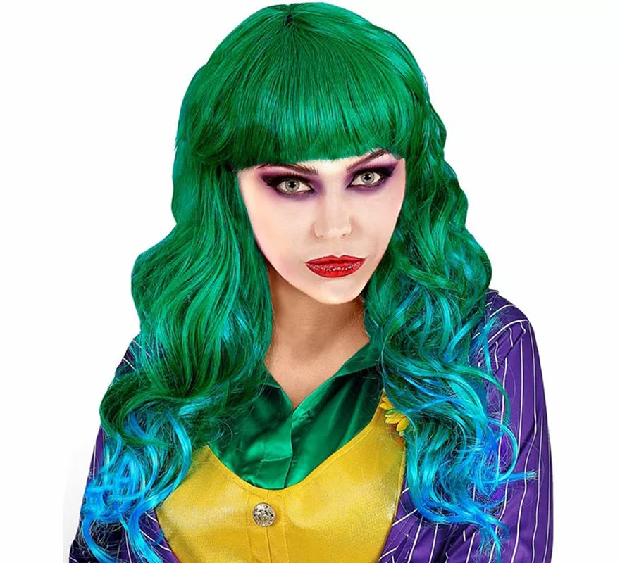 Peluca de Payaso Risueño verde