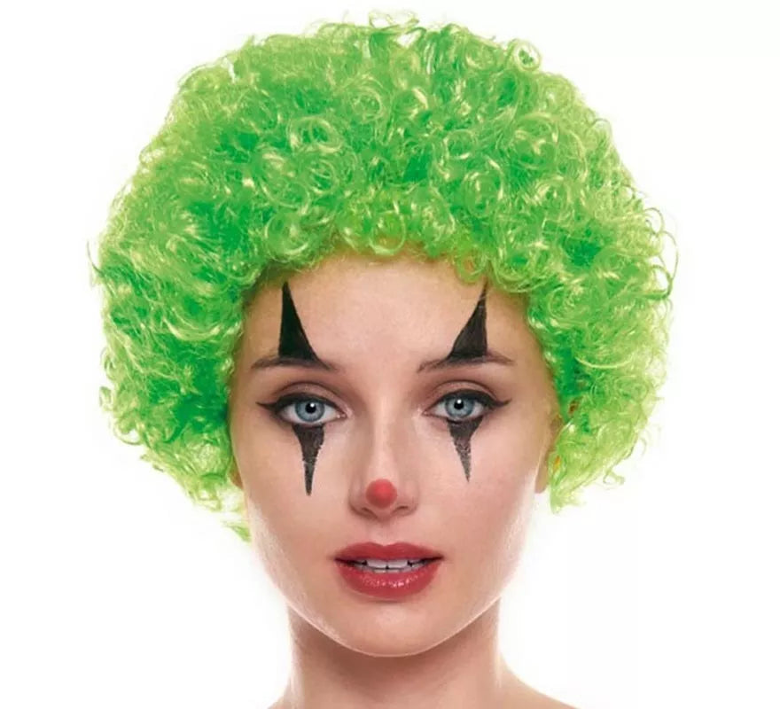 Translation missing: de.Peluca de Payaso Verde de 70 g