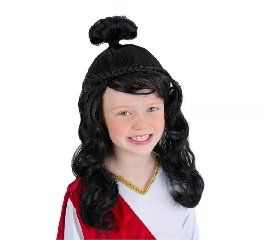 Translation missing: de.Peluca de Princesa Griega negra infantil