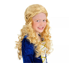 Blonde mittelalterliche Prinzessinnenperücke für Kinder