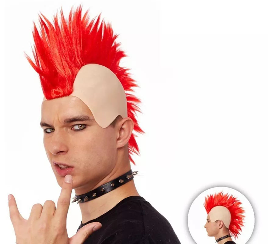 Translation missing: de.Peluca de Punky cresta rojo
