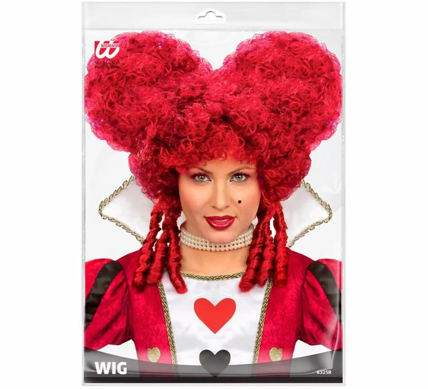 Peluca de Reina de Corazones Pelirroja