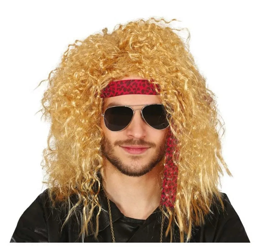 Translation missing: de.Peluca de Rockero Rubia con Cinta