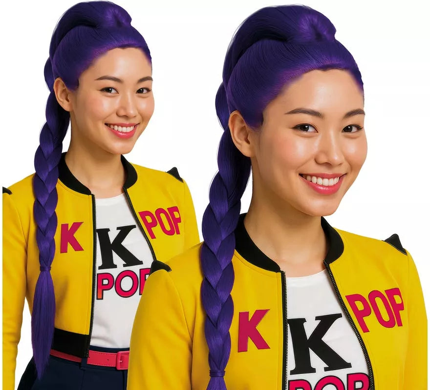 Translation missing: de.Peluca lila de Cantante K-Pop