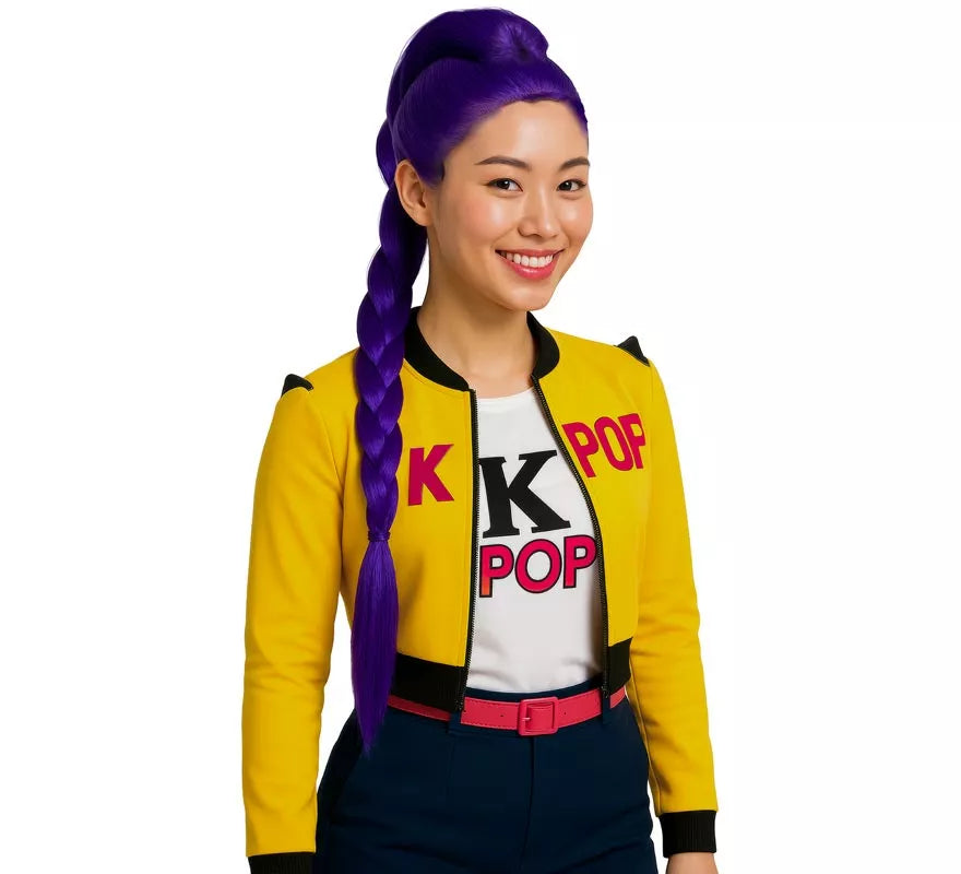 Translation missing: de.Peluca lila de Cantante K-Pop