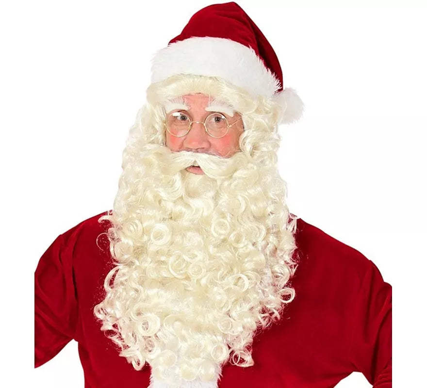 Translation missing: de.Peluca de Santa Claus o San Nicolás con Barba, Bigote y Cejas