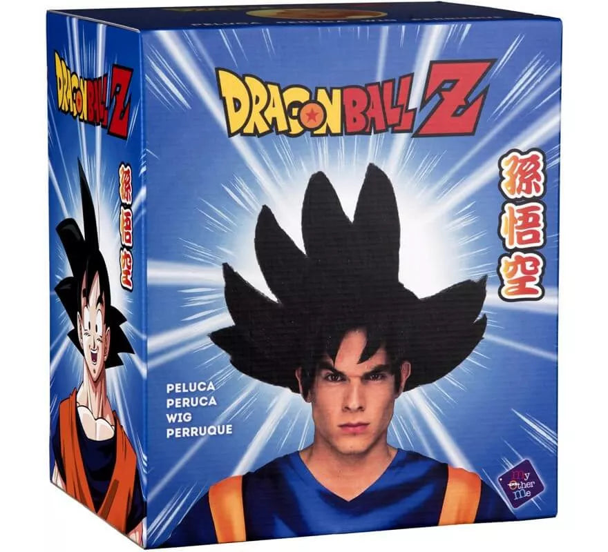 Translation missing: de.Peluca de Son Goku de Dragón Ball en caja para hombre