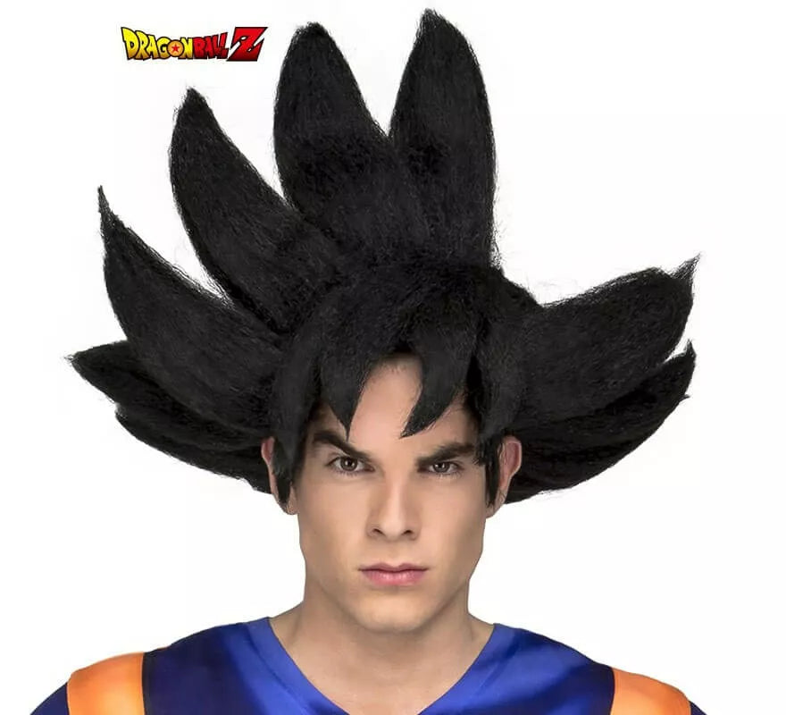 Translation missing: de.Peluca de Son Goku de Dragón Ball en caja para hombre